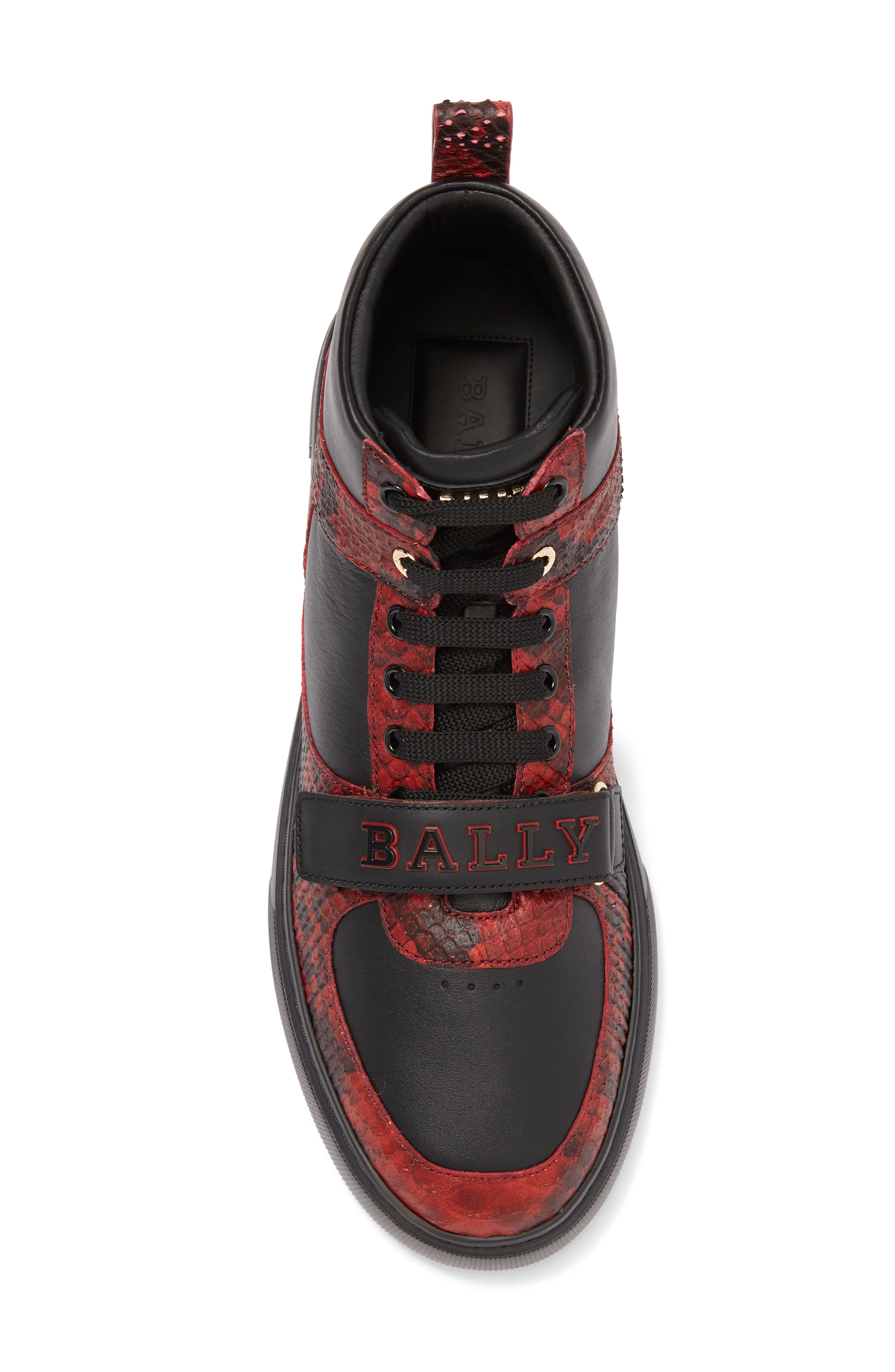 Bally Merry High Top Sneaker, Alternate, color, Bally Red