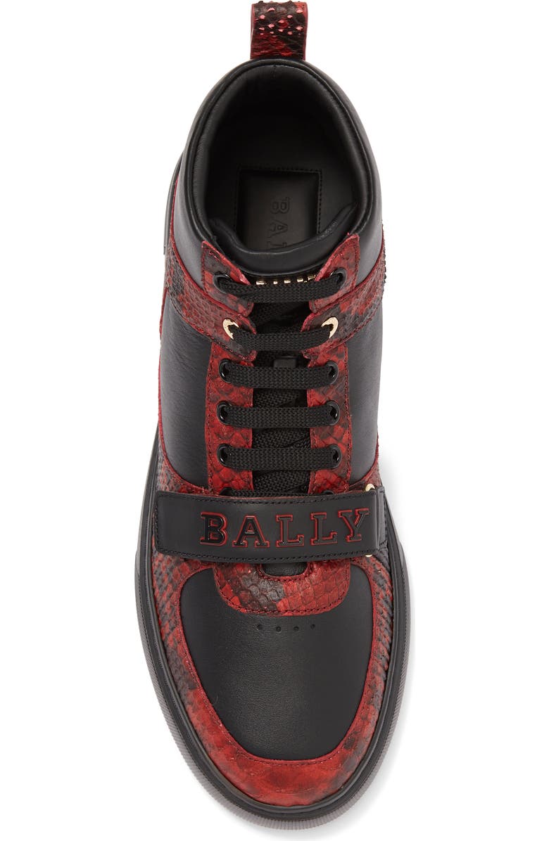 Bally Merry High Top Sneaker, Alternate, color, Bally Red