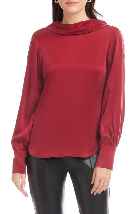 Camille Cowl Back Satin Top