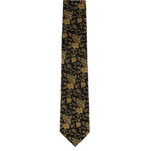 Trafalgar Midas Floral Novelty Silk Necktie In Multi