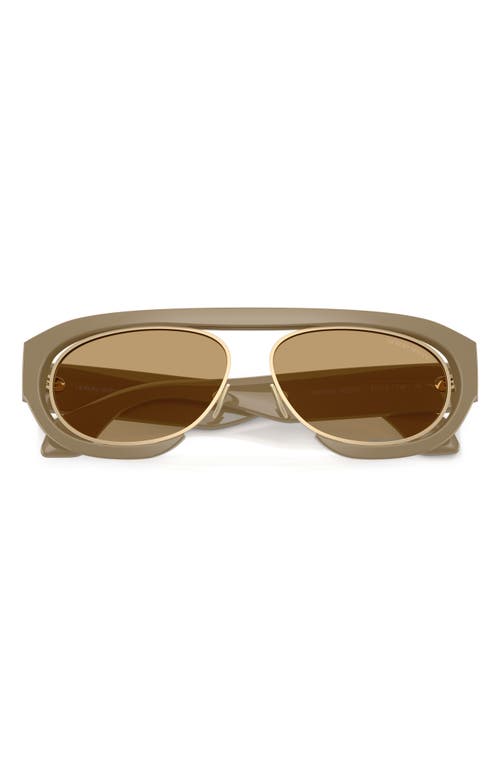 Giorgio Armani 57mm Oval Sunglasses In Neutral