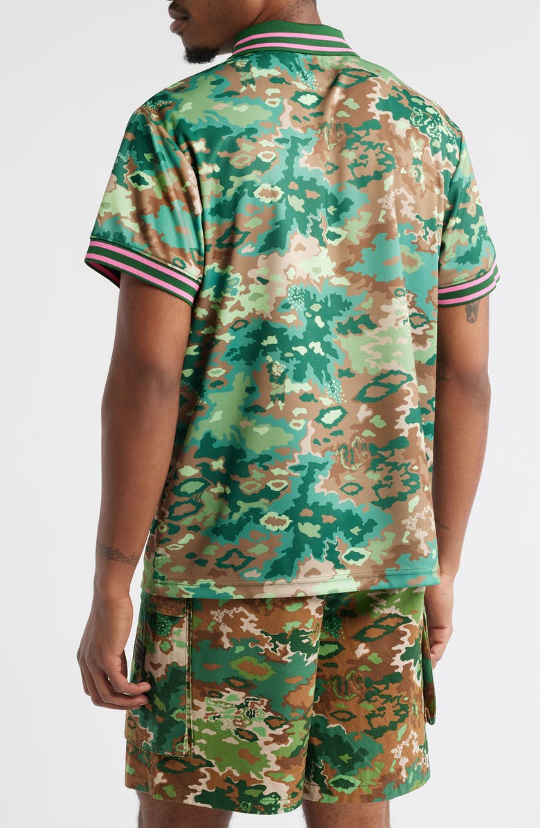 Billionaire Boys Club Galaxy Jersey Johnny Collar Polo, Alternate, color, Eden