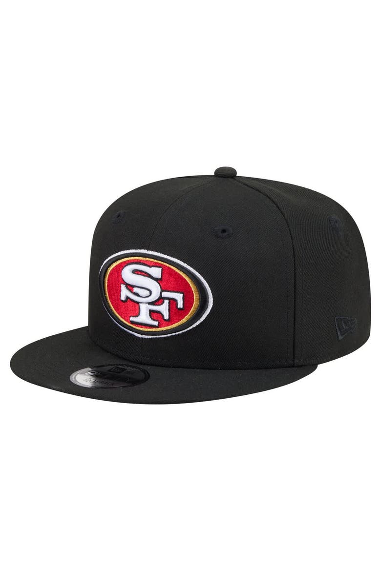 Men's New Era  Black San Francisco 49ers 9FIFTY Snapback Hat, Main, color, Black