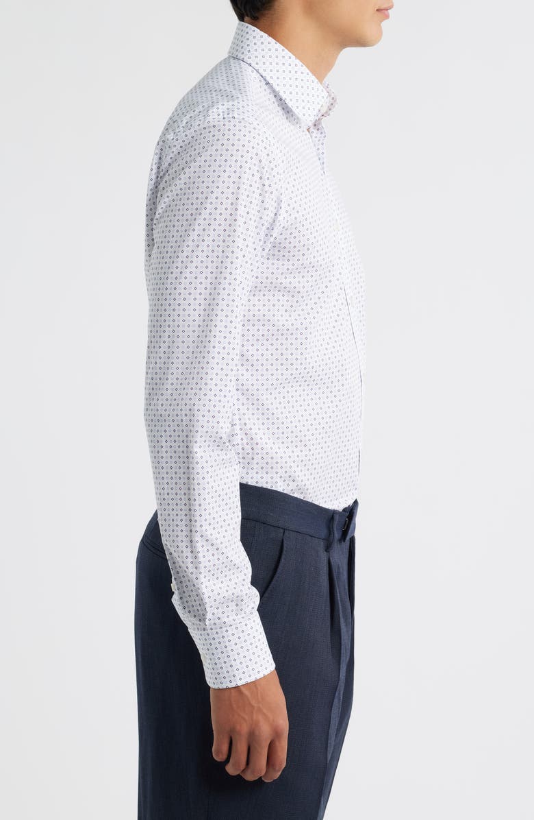 BOSS Hank Kent Stretch Cotton Dresss Shirt, Alternate, color, Light/ Pastel Blue