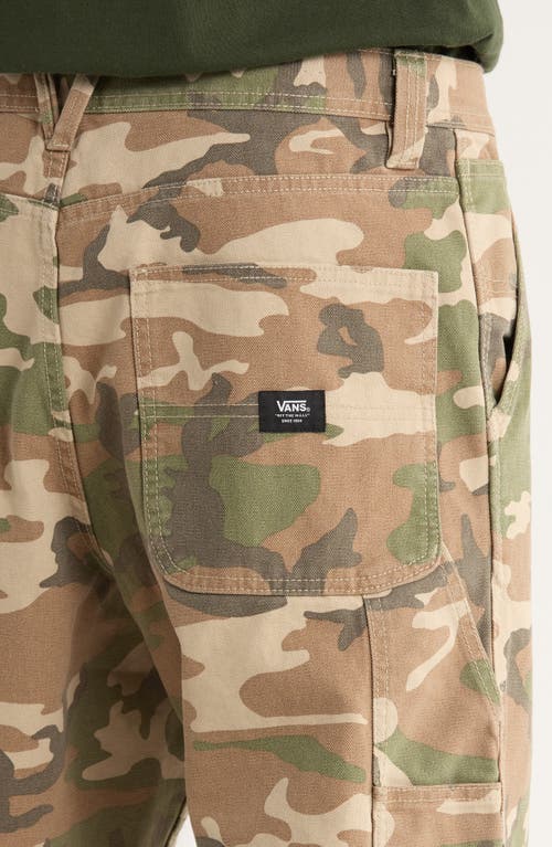 Vans Drill Chore Camo Print Cotton Pants In Multi