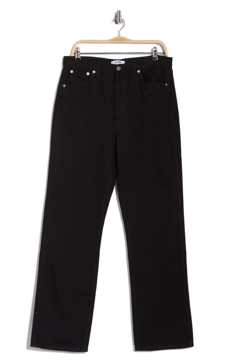 Re/Done '90s High Waist Loose Jeans, Main, color, Black