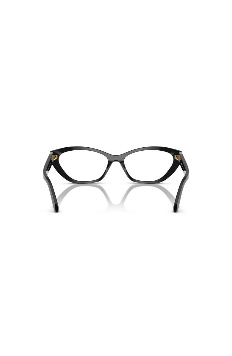 Versace 55mm Cat Eye optical glasses, Alternate, color, Black