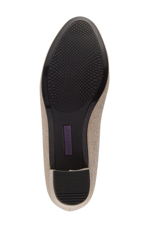 David Tate Womens Slip On Round Toe Kitten Heels In Neutral