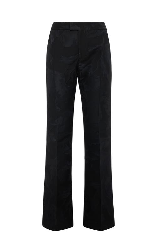 La Doublej Saturday Night Pants In Sylph Jacquard Black