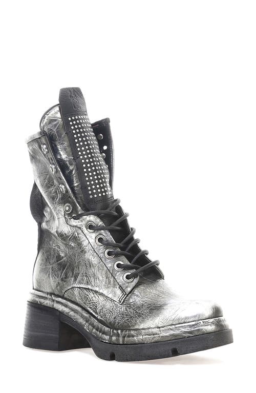 A.S.98 Emper Combat Boot in Antique Silver 