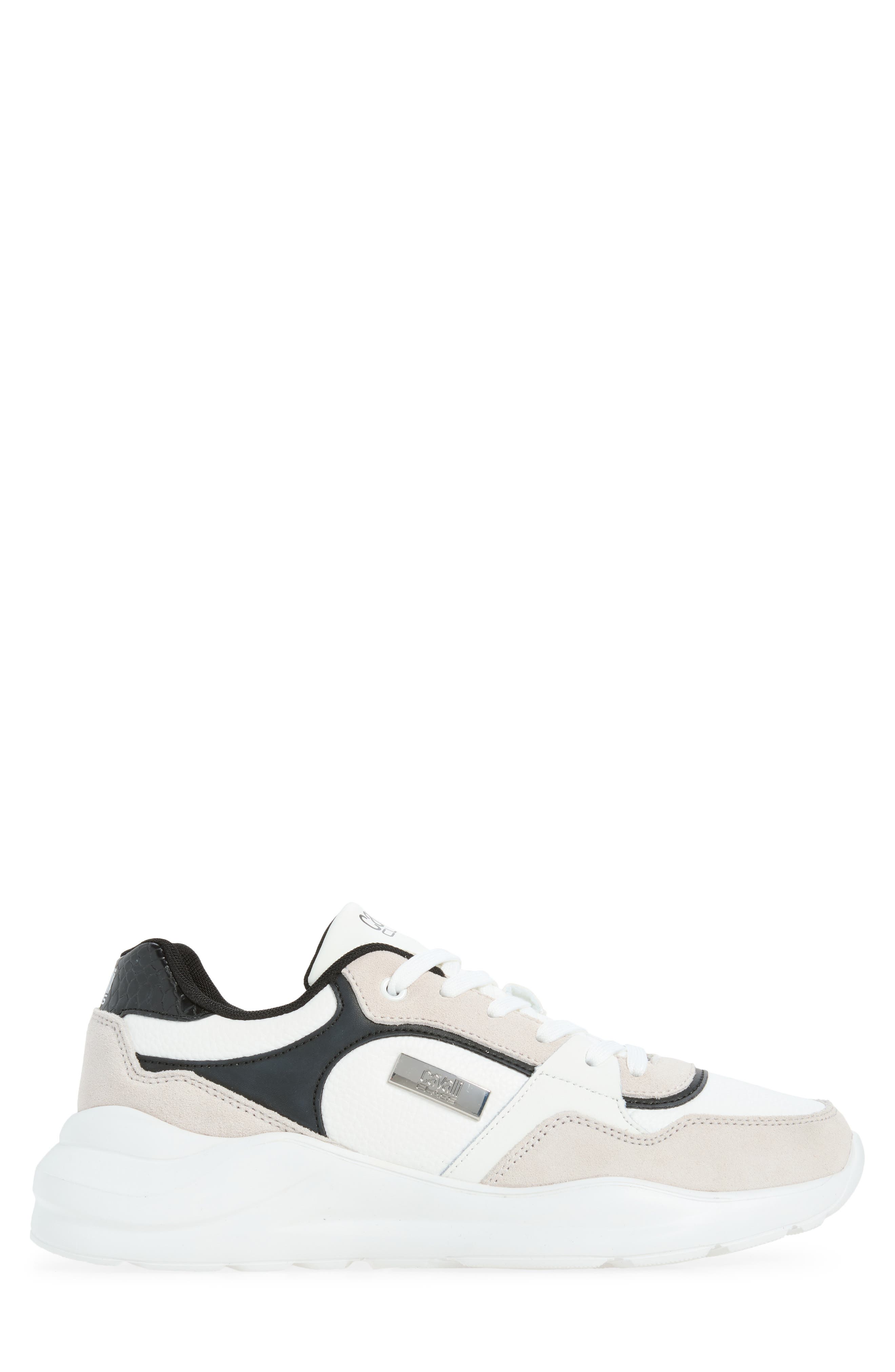 Low Top Sneaker, Alternate, color, WHITE/ BLACK