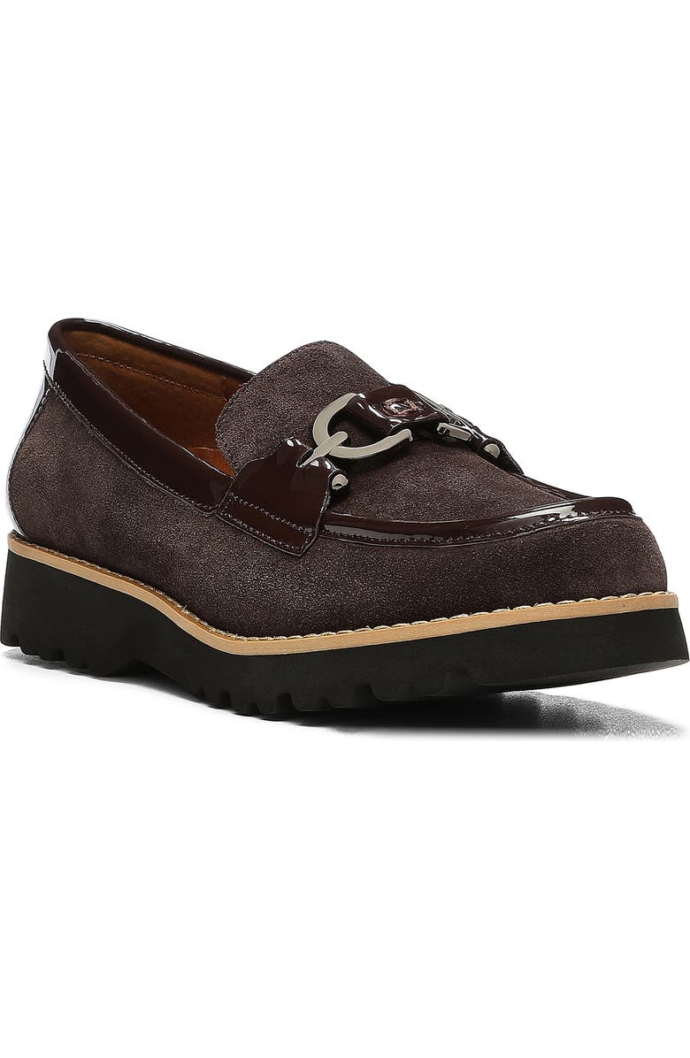 Donald Pliner Clio Slip-on Chunky Loafer, Main, color, Dark Brown