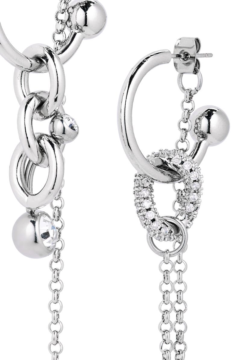 Justine Clenquet Abel Mismatched Hoop Earrings, Alternate, color,