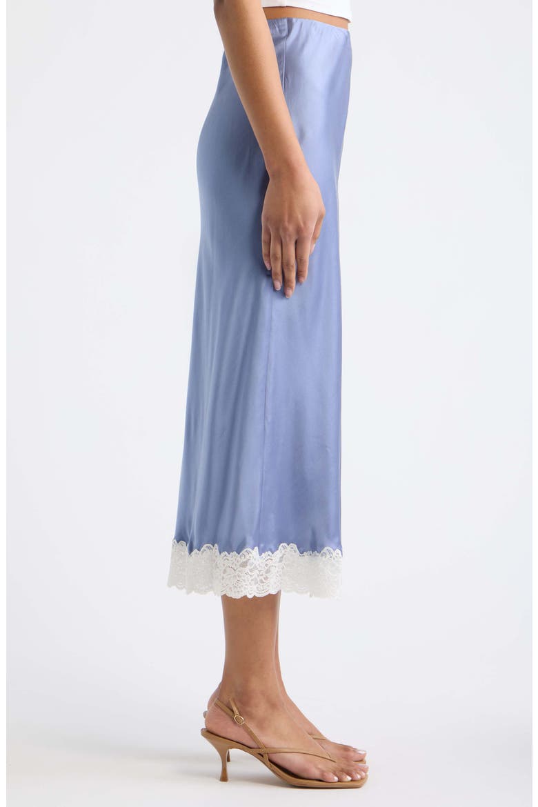 Janella Silk Blend Midi Skirt, Alternate, color, WEATHERED BLUE