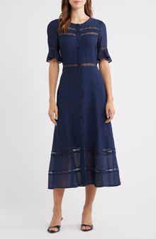 Woodson Lace Detail Shirtdress