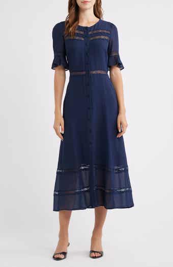 Woodson Lace Detail Shirtdress