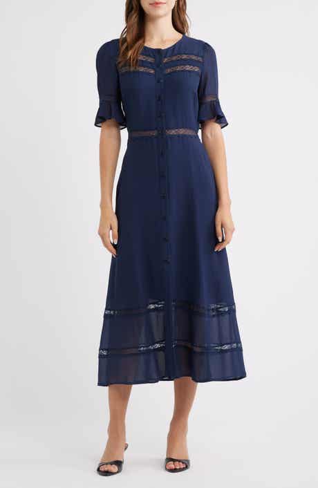 Woodson Lace Detail Shirtdress