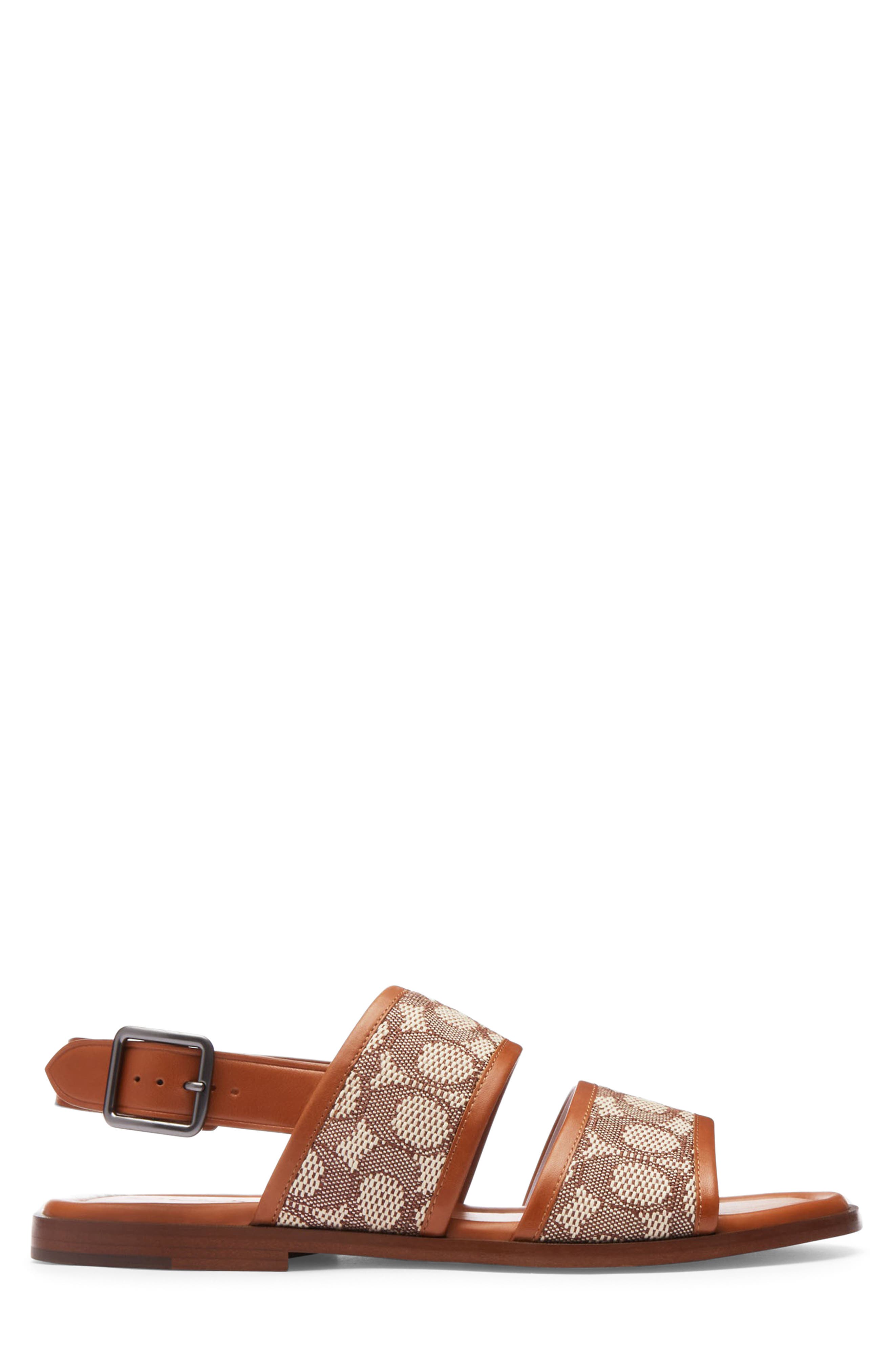 COACH Julian Signature Jacquard Slingback Sandal, Alternate, color, 
