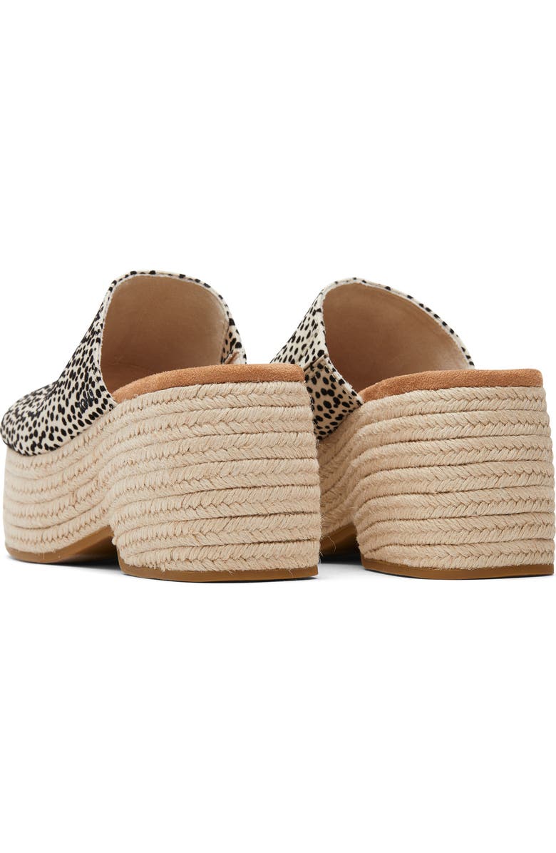 TOMS Lailam Espadrille Platform Slide Sandal, Alternate, color,