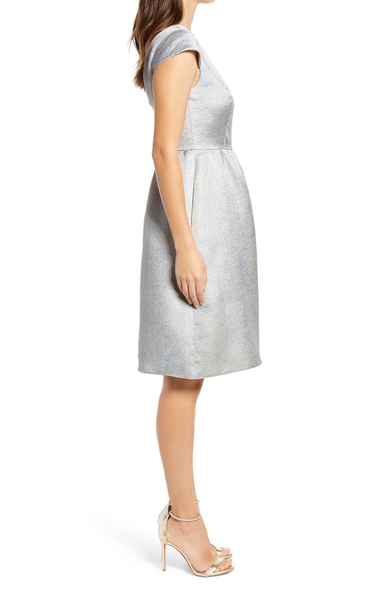 Dessy Collection Bateau Neck Cocktail Dress, Alternate, color, 