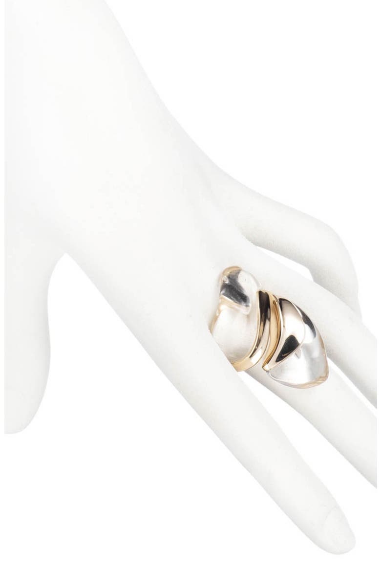 Liquid Lucite® Sculptural Ring, Alternate, color, CLEAR