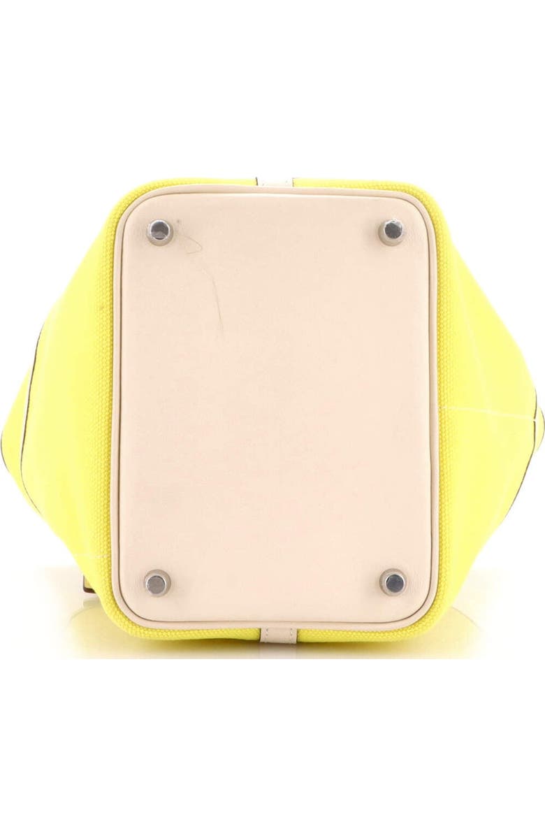 Pre-Owned Hermes Cargo Picotin Lock Bag Canvas and Swift PM, Alternate, color, Lime