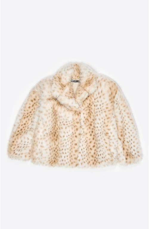 Bimba Y Lola Short Off- Fur Coat In White