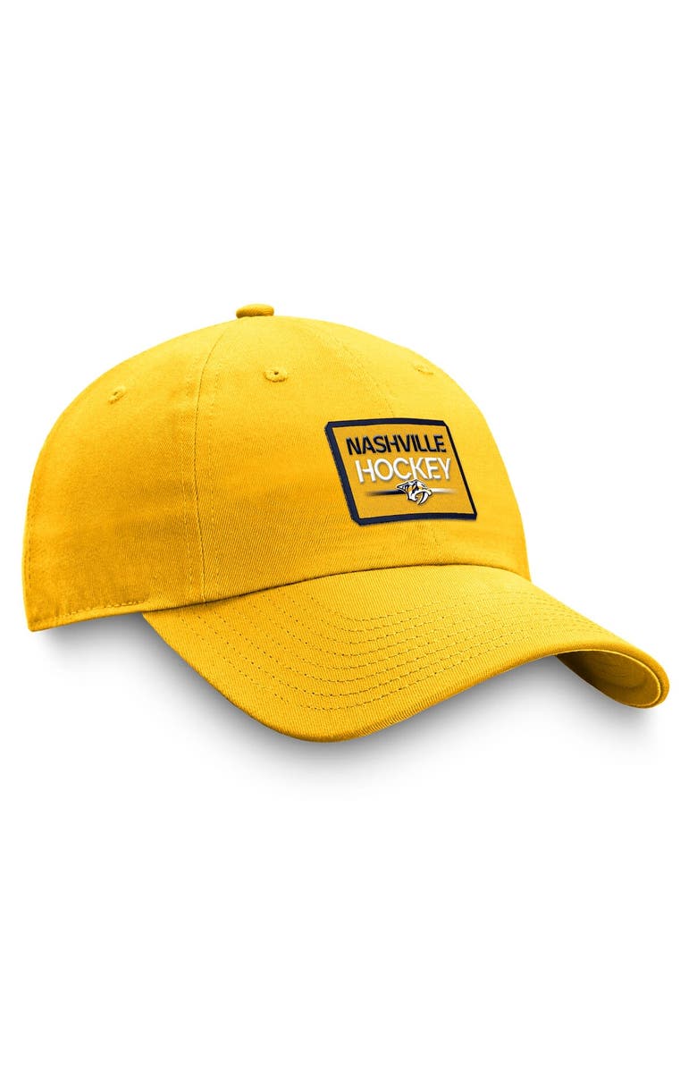 FANATICS Men's Fanatics Branded Gold Nashville Predators Authentic Pro Prime Adjustable Hat, Alternate, color, Gold