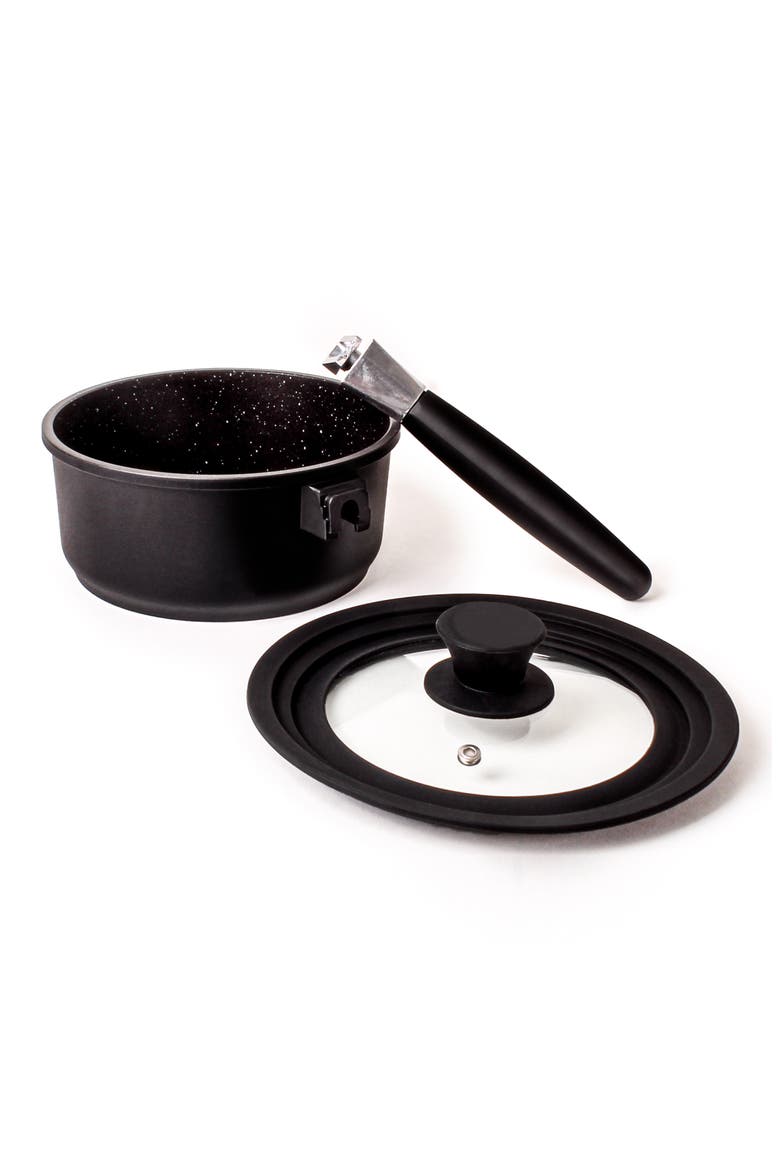 Eurocast 7-Piece Cookware Set, Alternate, color, BLACK