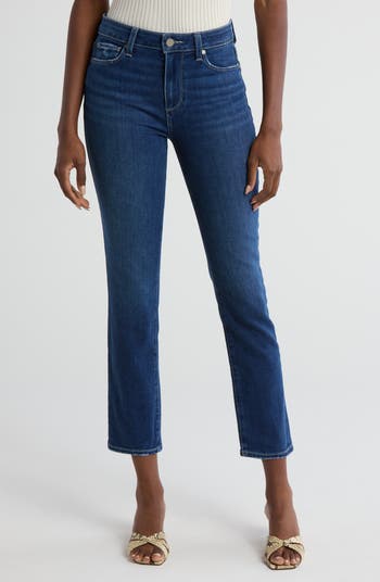 Paige buy Hoxton Slim Crop High Rise Raw Hem Jeans Shrine Blue Size 25