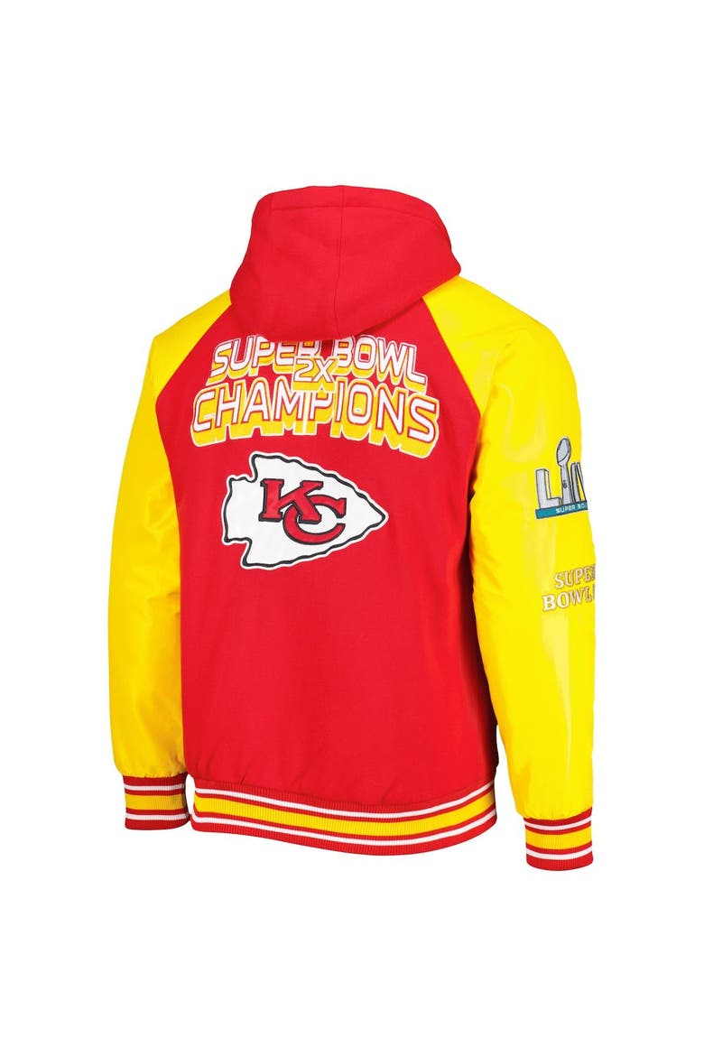 Men's G-III Sports by Carl Banks Red Kansas City Chiefs Defender Raglan Full-Zip Hoodie Varsity Jacket, Alternate, color, Red