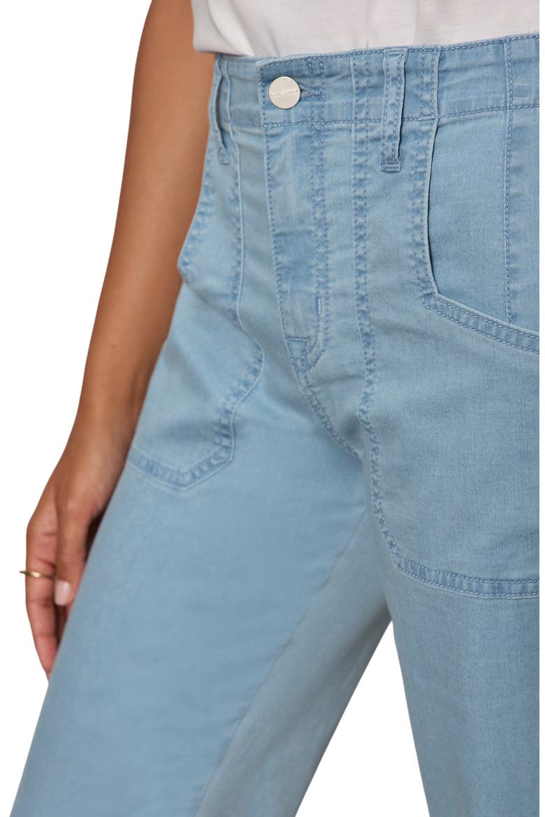 Retreat Mid Rise Crop Straight Leg Utility Pants, Alternate, color, SKYLINE BLUE