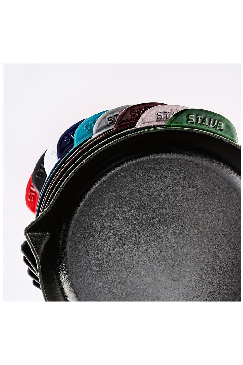 10-Inch Enameled Cast Iron Fry Pan, Alternate, color, GRENADINE