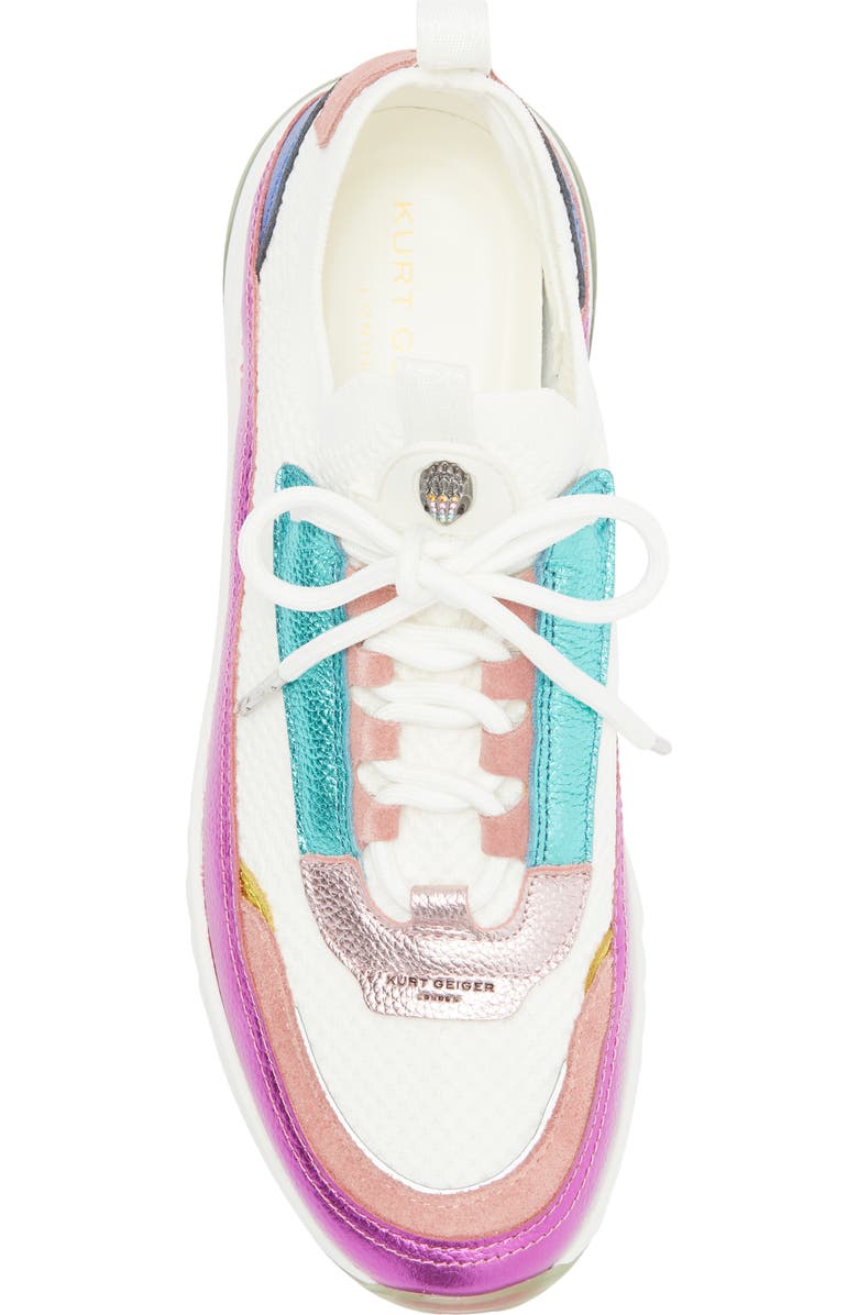 Kurt Geiger London Kensington Knit Sneaker, Alternate, color, White