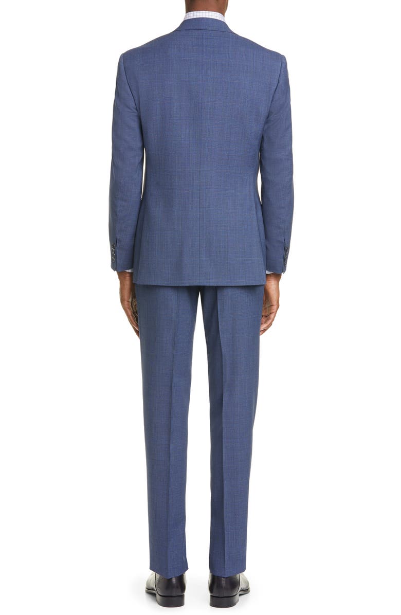Canali Siena Soft Classic Fit Plaid Wool Suit, Alternate, color,