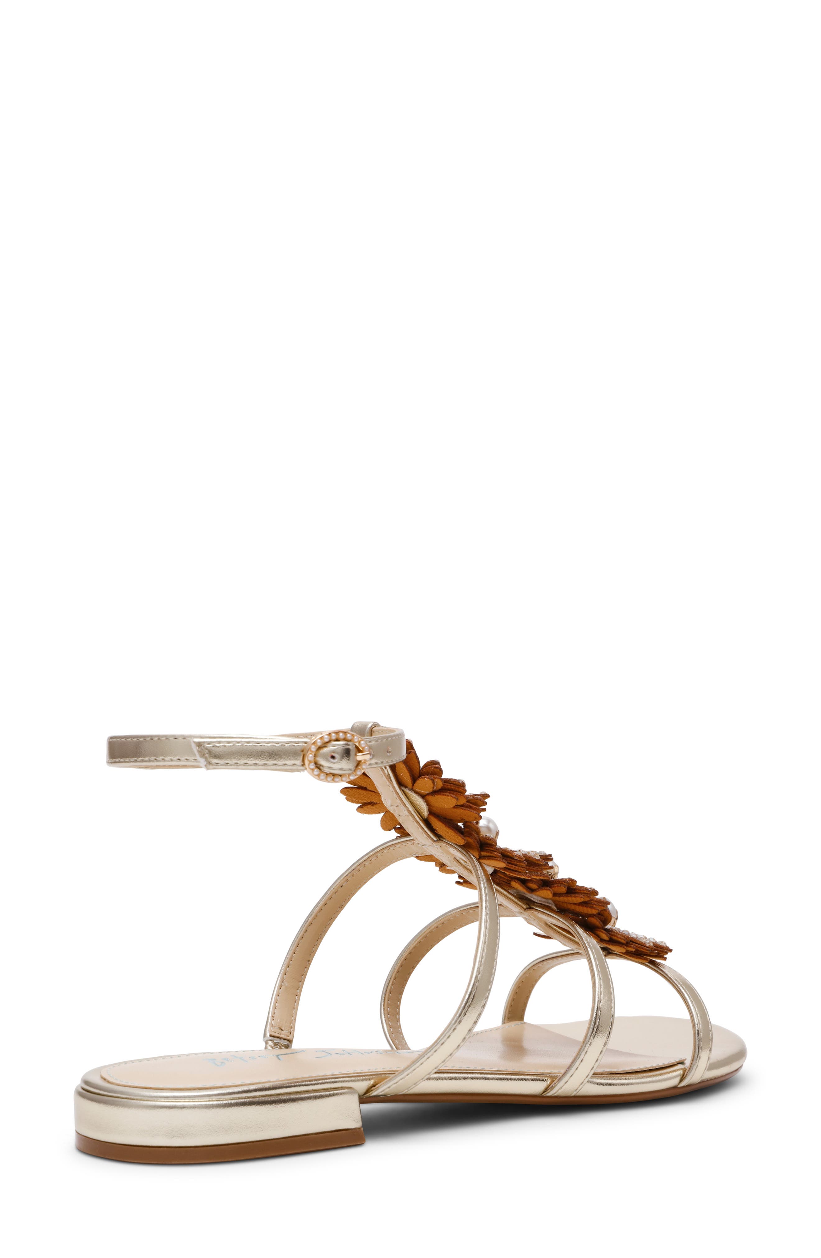 Joyce Ankle Strap Sandal, Alternate, color, GOLD