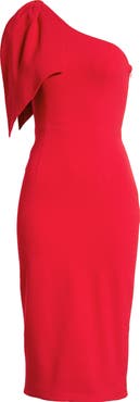 Dress the Population Tiffany One-Shoulder Midi Dress