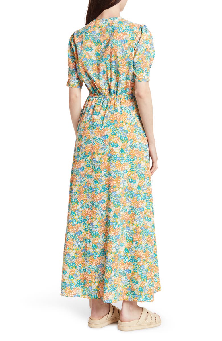 MELLODAY Floral Print Maxi Dress, Alternate, color, 