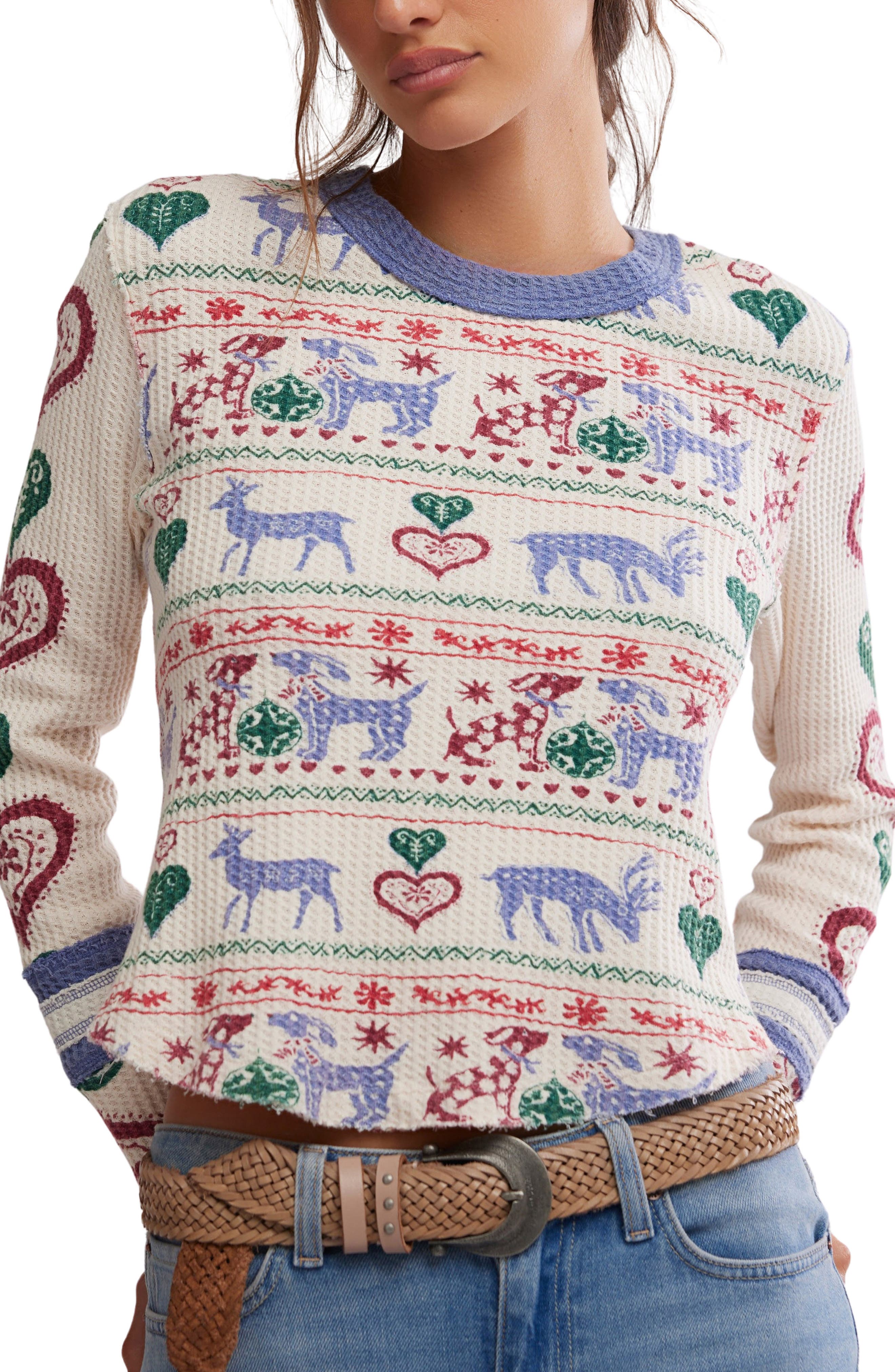 Free People Blissful Layering Long Sleeve T-Shirt