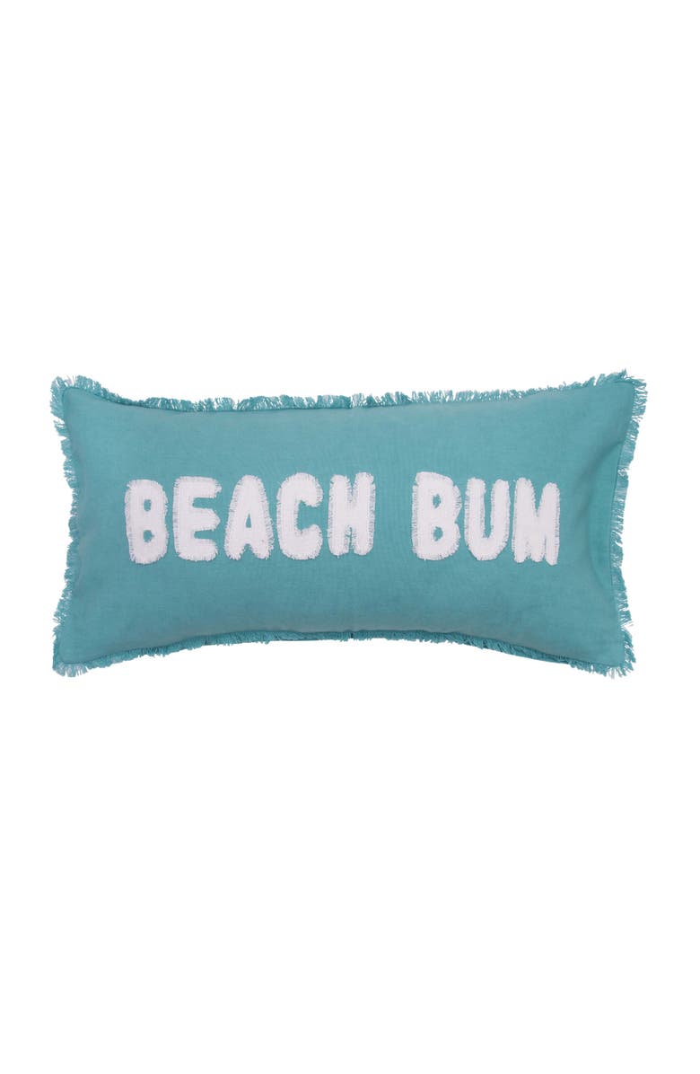 C&F Home Tufted Fringed Lumbar Throw Pillow, Main, color, White