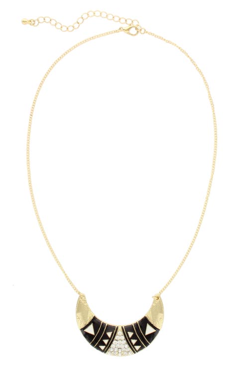 Azara Crescent Pendant Necklace