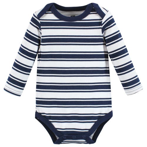 Hudson Baby Cotton Long-sleeve Bodysuits 3-pack In Multi
