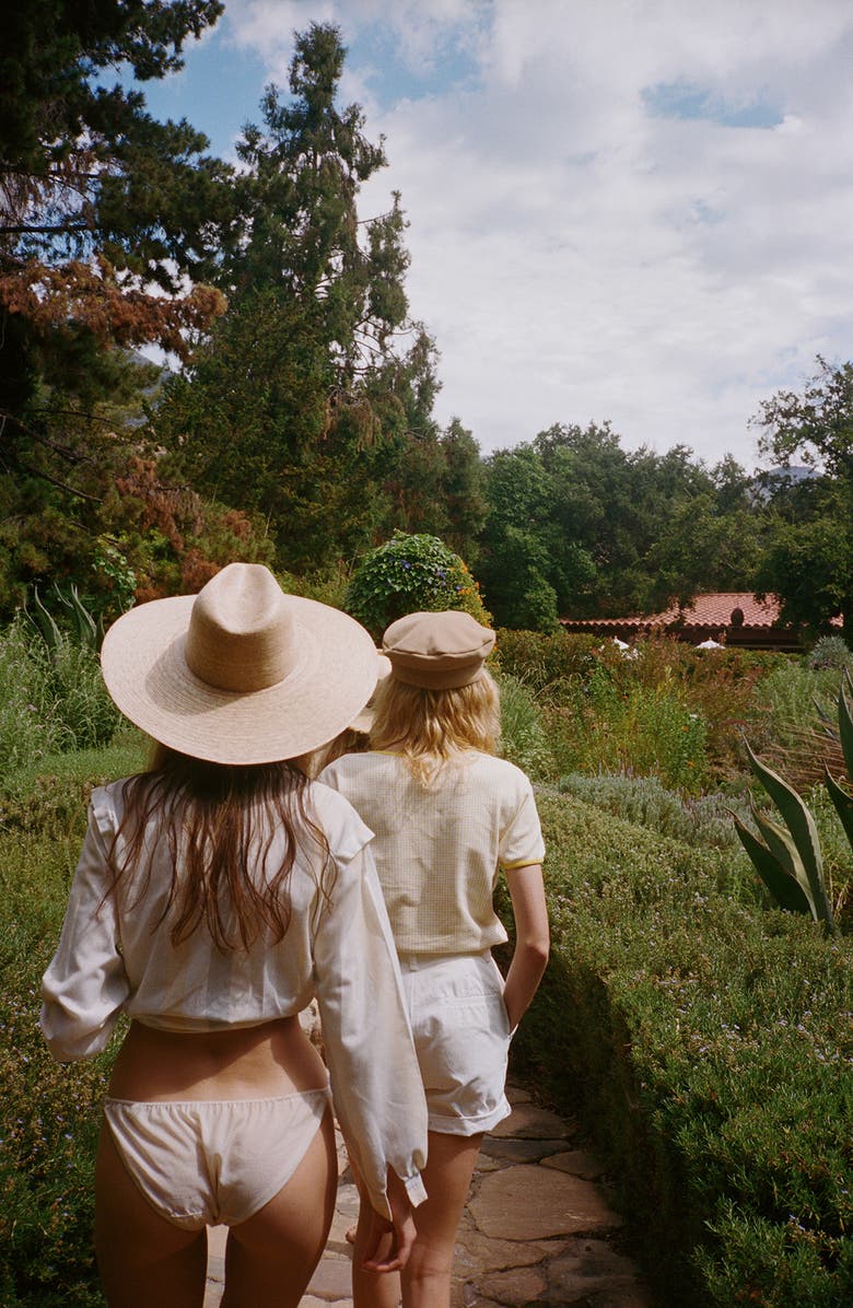 Lack of Color Palma Wide Straw Fedora, Alternate, color, Natural