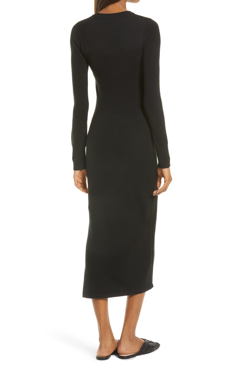 French Connection Babysoft Crewneck Sweater Dress, Alternate, color, 