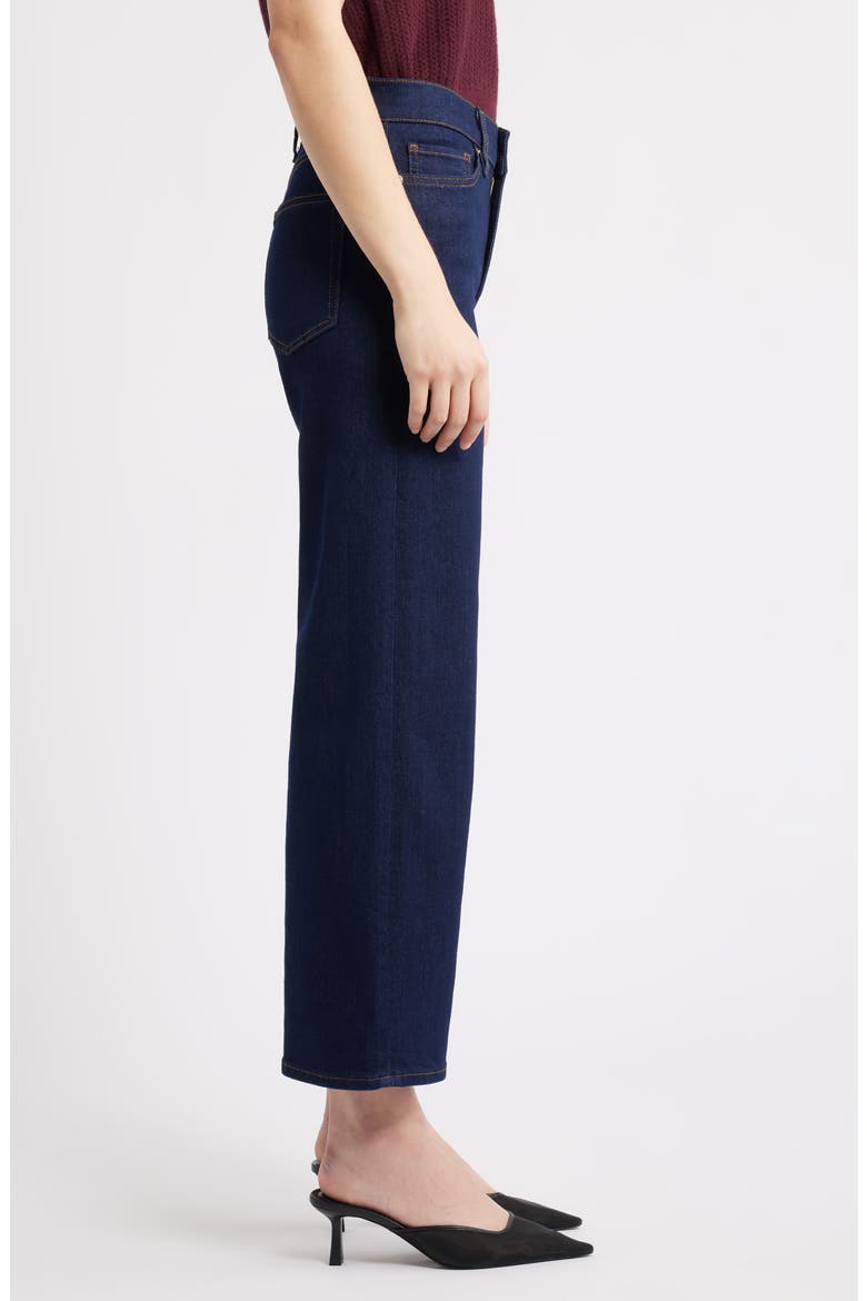 Le Slim Palazzo High Waist Crop Wide Leg Jeans, Alternate, color, RINSE