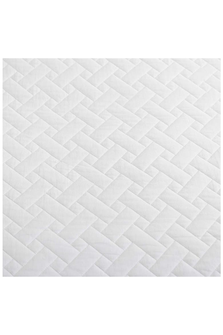 Solid Cotton Quilt & Sham Set, Alternate, color, WHITE