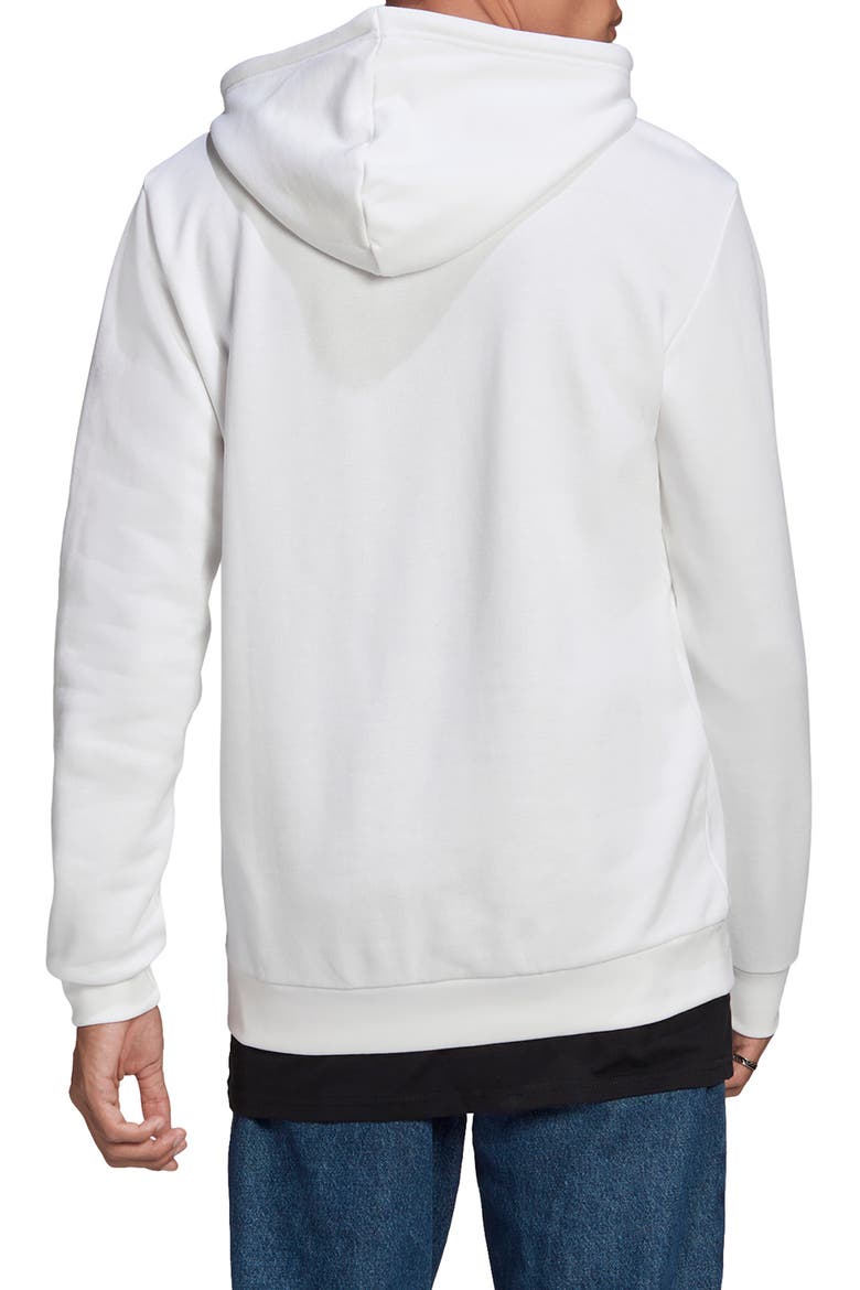 Essential Pullover Hoodie, Alternate, color, WHITE/ BLACK