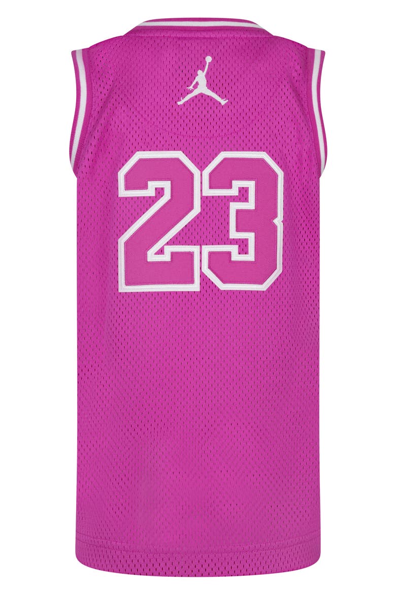 Kids' Jordan 23 Jersey, Alternate, color, FIRE PINK