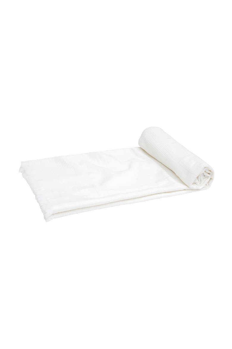 Beacon White Accent Throw Blanket, Main, color, White