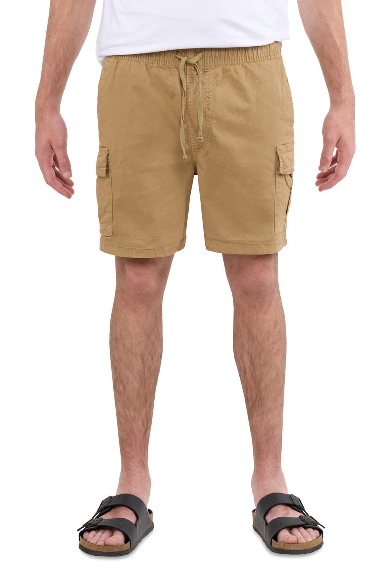 6-Inch Pull-On Cotton Shorts, Main, color, WOOD